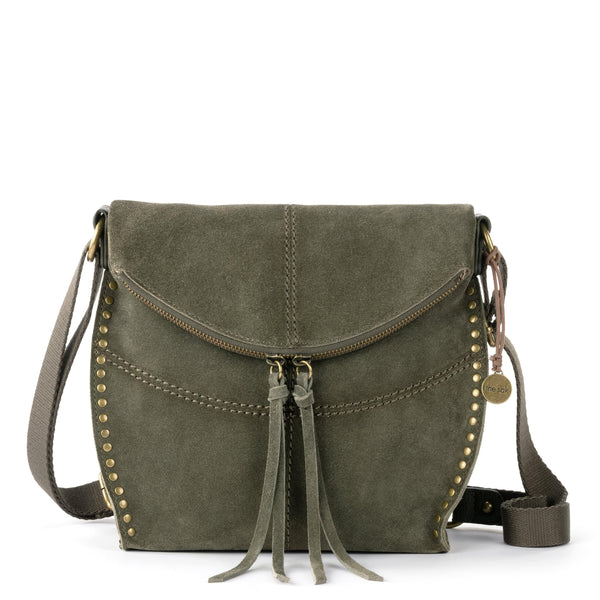 sakroots Silverlake Flap Crossbody Moss Suede