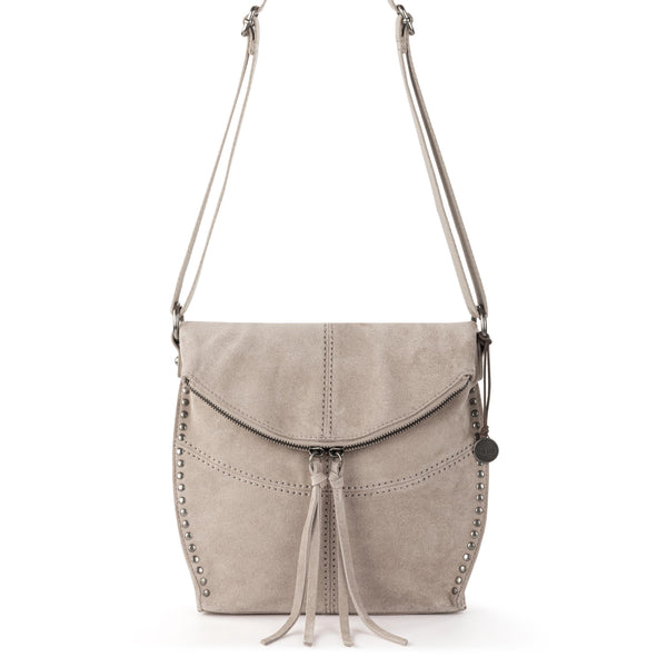 Sakroots Silverlake Flap Crossbody Sand Suede