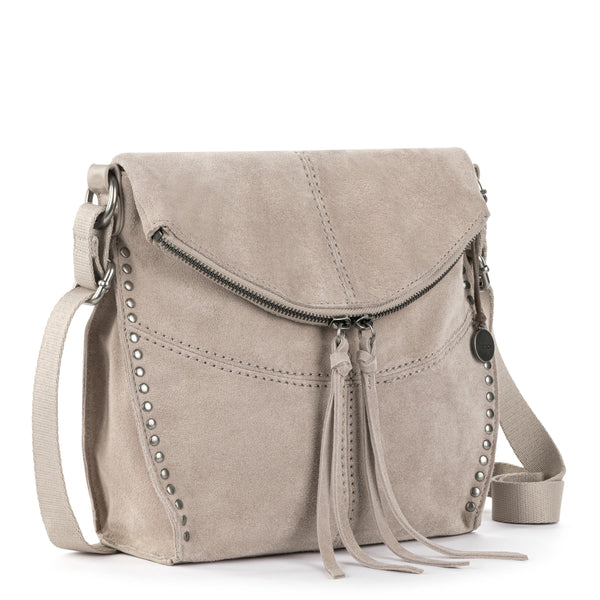 Sakroots Silverlake Flap Crossbody Sand Suede
