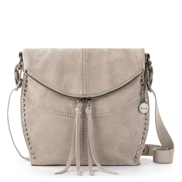 sakroots Silverlake Flap Crossbody Sand Suede