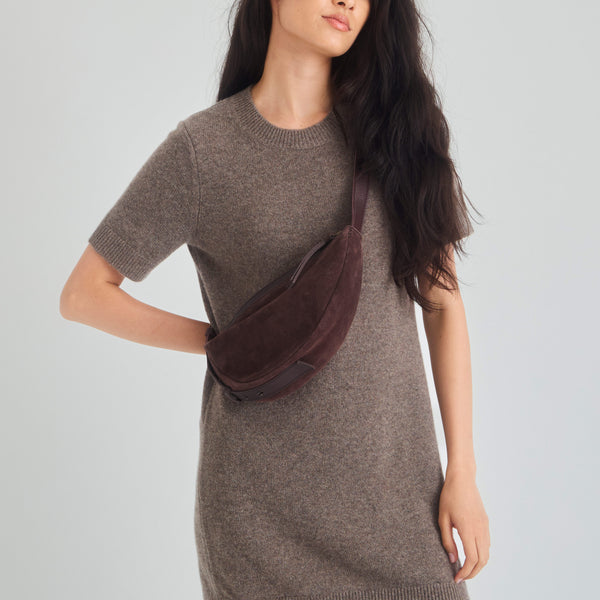 Sakroots Tess Sling Mahogany Suede