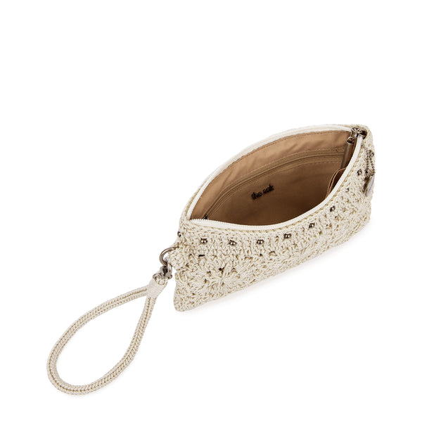 Sakroots Vita Wristlet Natural Medallion