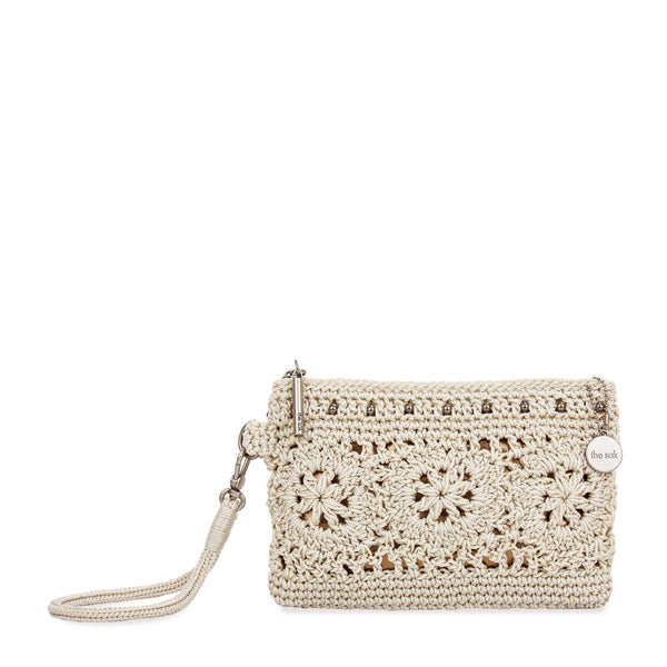 sakroots Vita Wristlet Natural Medallion