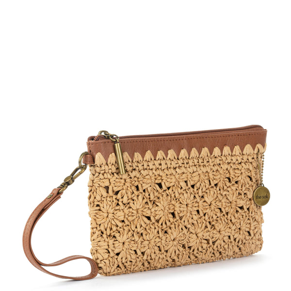 Sakroots Vita Wristlet Natural Primrose