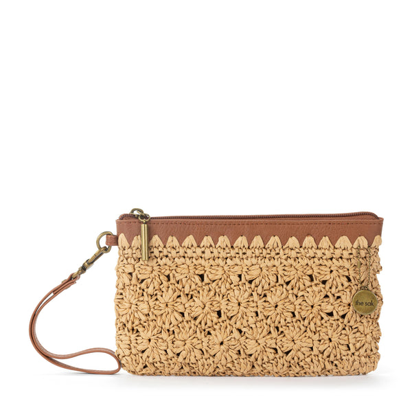 sakroots Vita Wristlet Natural Primrose