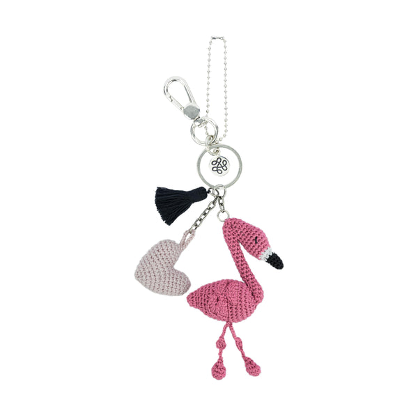 Sakroots Yarnicharmz Dangle Flamingo