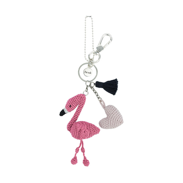 sakroots Yarnicharmz Dangle Flamingo