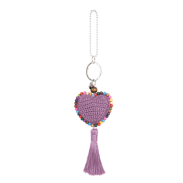 Sakroots Yarnicharmz Dangle Heather Heart