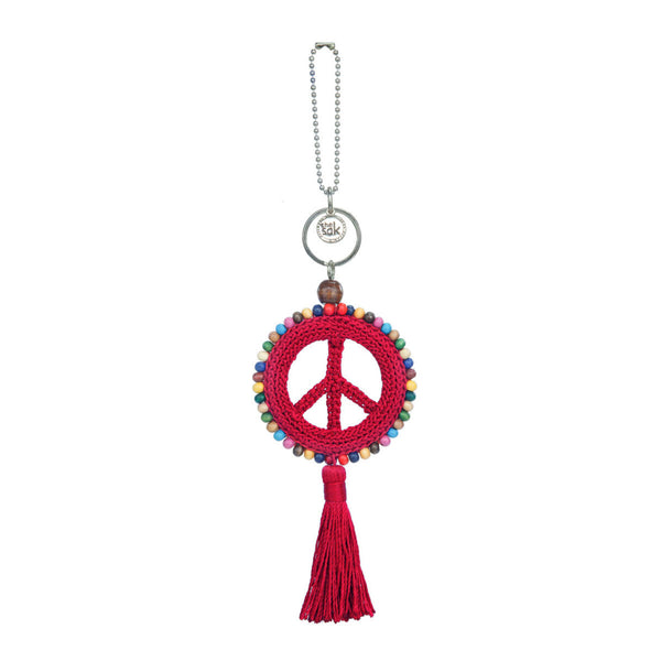 sakroots Yarnicharmz Dangle Rocket Red Peace