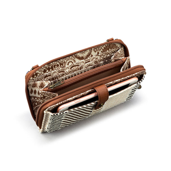 Sakroots Smartphone Wallet Tobacco Batik World Woven