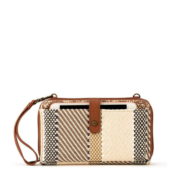 sakroots Smartphone Wallet Tobacco Batik World Woven