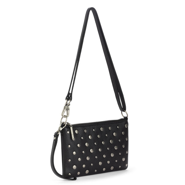 Sakroots Vita Convertible Wristlet Black Silver Stud