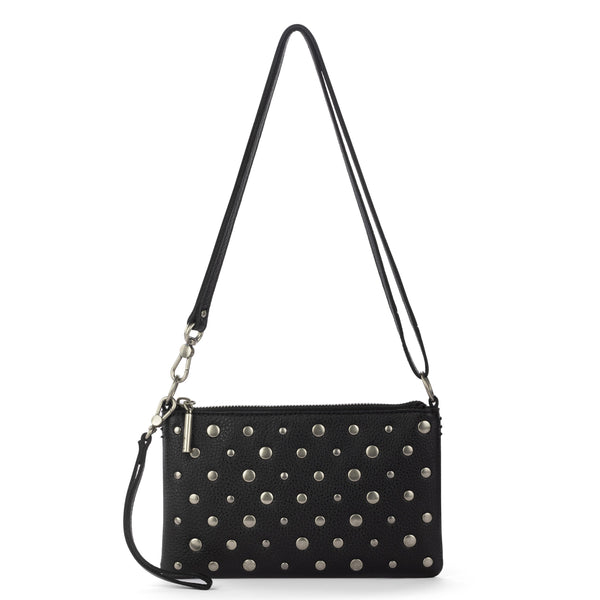 sakroots Vita Convertible Wristlet Black Silver Stud