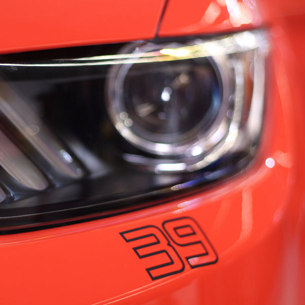 saleen Decal Bumper Number 15-24 Saleen Mustang S302 S351 Saleen Sport Truck