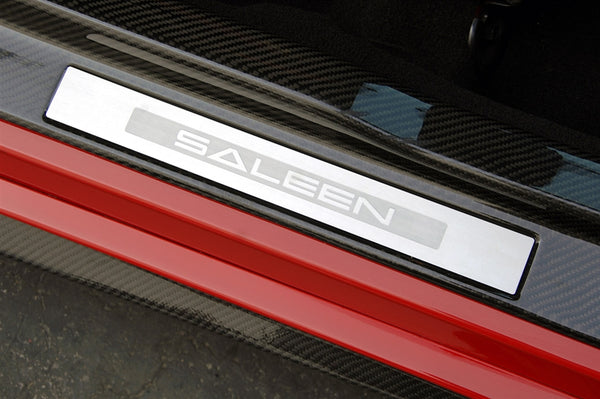 saleen Door Sill Trim Plate Alum 05-14 S281 S302 07-08 S331 - Brushed