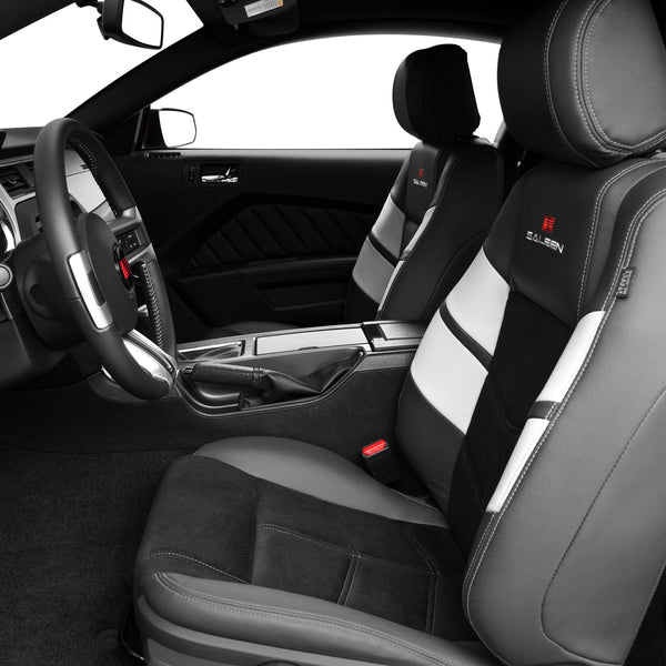 Saleen Performance Seating Leather & Alcantara Chevron Design Saleen 10-14 Mustang