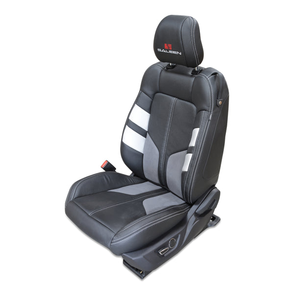 saleen Performance Seating Leather & Alcantara Chevron Design Saleen 15-23 Mustang