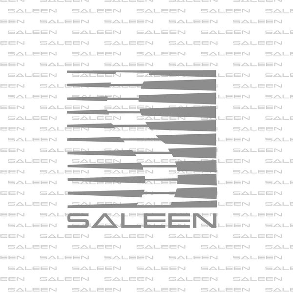 saleen Decal Saleen Logo Vintage Silver
