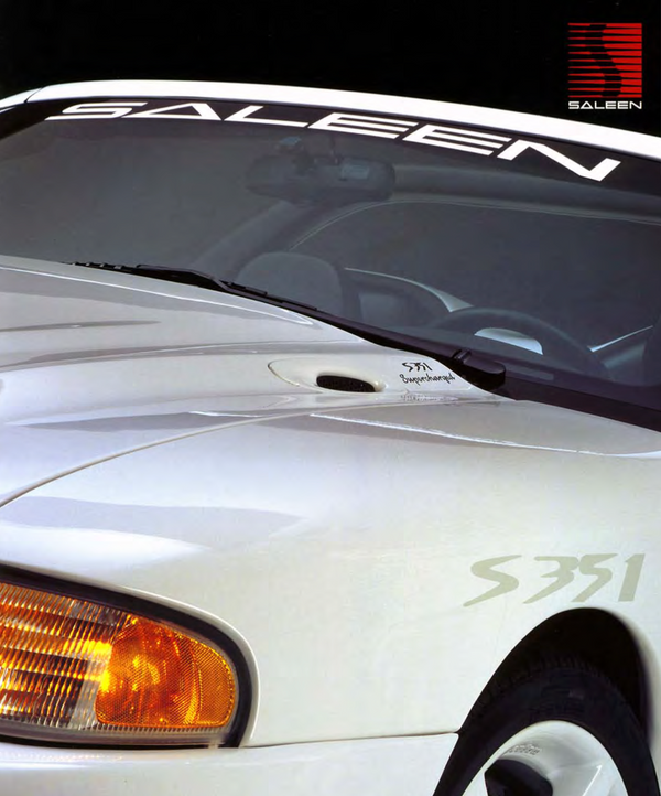 saleen Windshield Banner Saleen 89-98 S281 S351