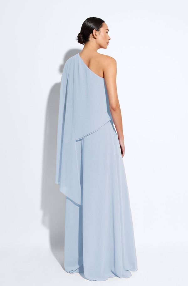 Sally Lapointe Lightweight Georgette One Shoulder Top