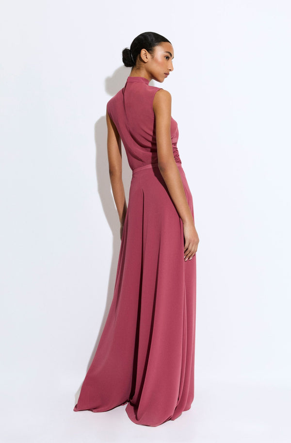 Sally Lapointe Lightweight Georgette Wide Leg Pant With Pockets