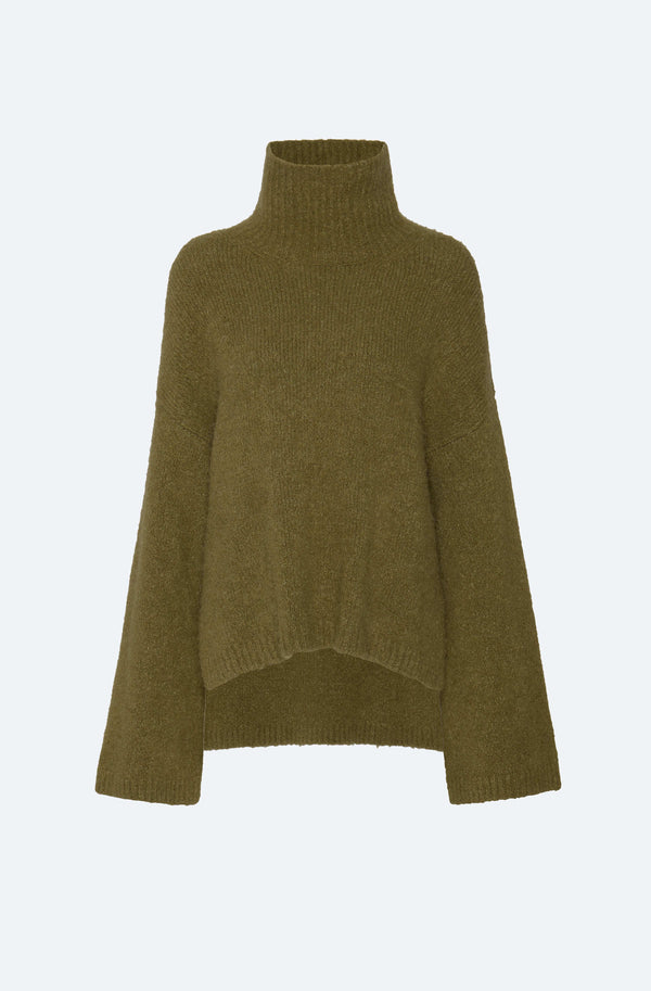 Sally Lapointe Alpaca Oversized Turtleneck Sweater