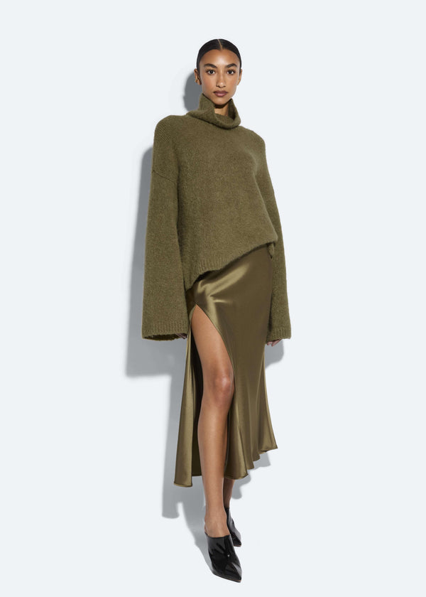 sally lapointe Alpaca Oversized Turtleneck Sweater