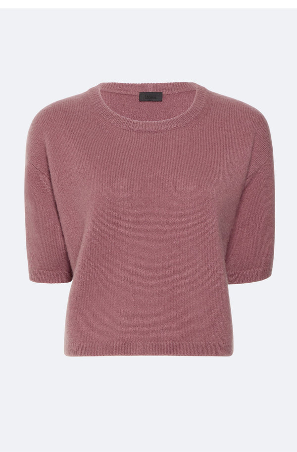sally lapointe Cashmere Short Sleeve Sweater
