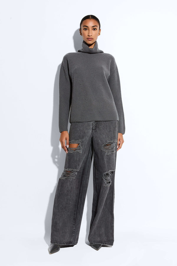 Sally Lapointe Cashmere Silk Turtleneck