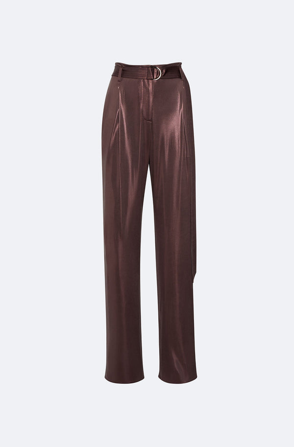 Sally Lapointe Coated Jersey Belted Pant