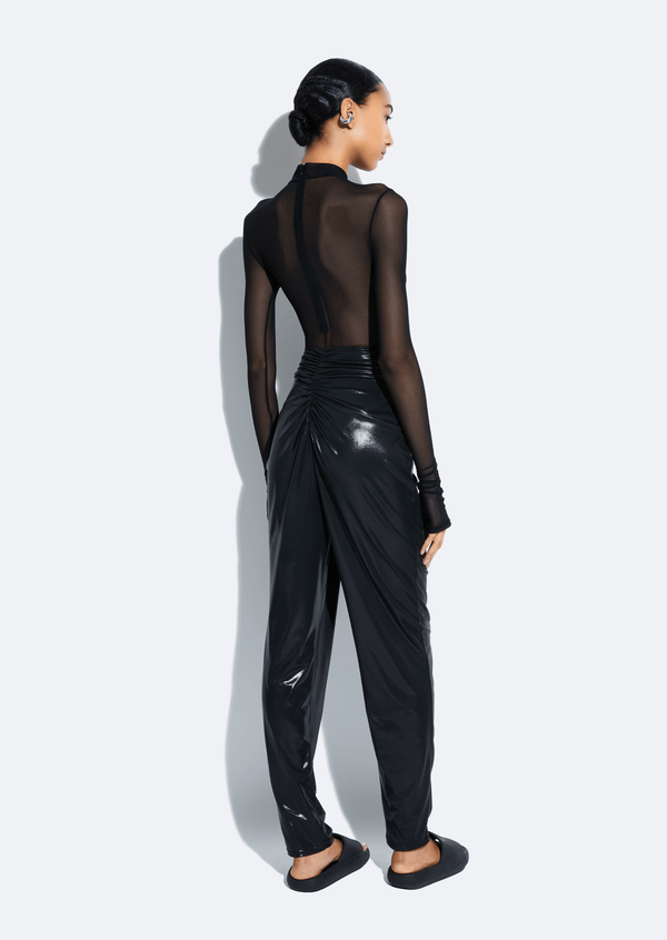 Sally Lapointe Coated Jersey Draped Pant