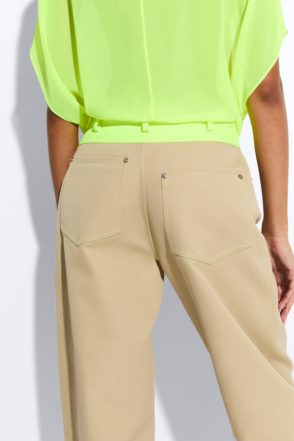 Sally Lapointe Cotton Double Seam Pant
