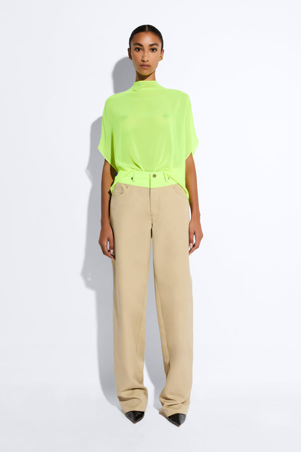 sally lapointe Cotton Double Seam Pant