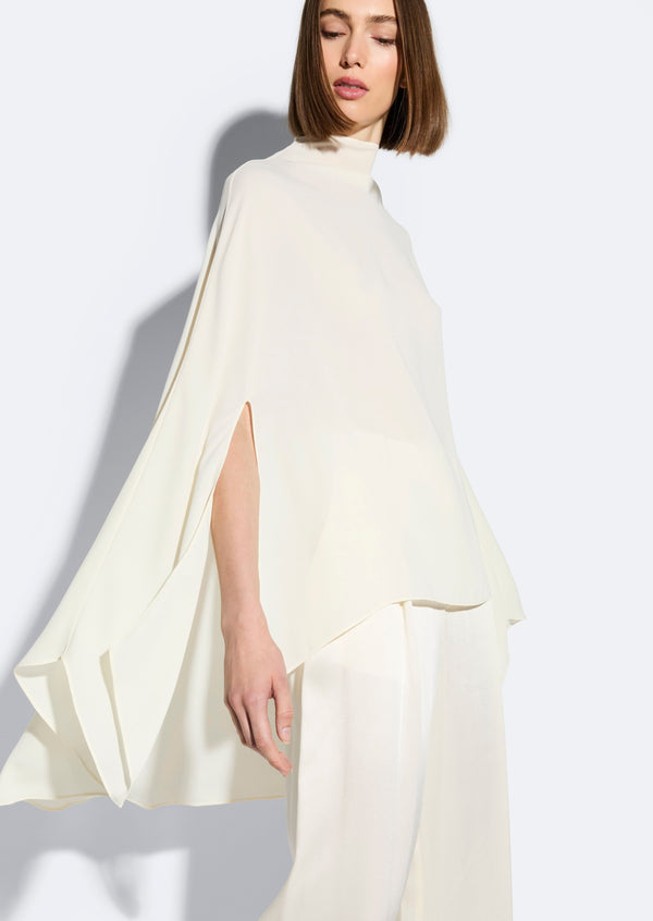 Sally Lapointe Georgette Oversized Cape Tee