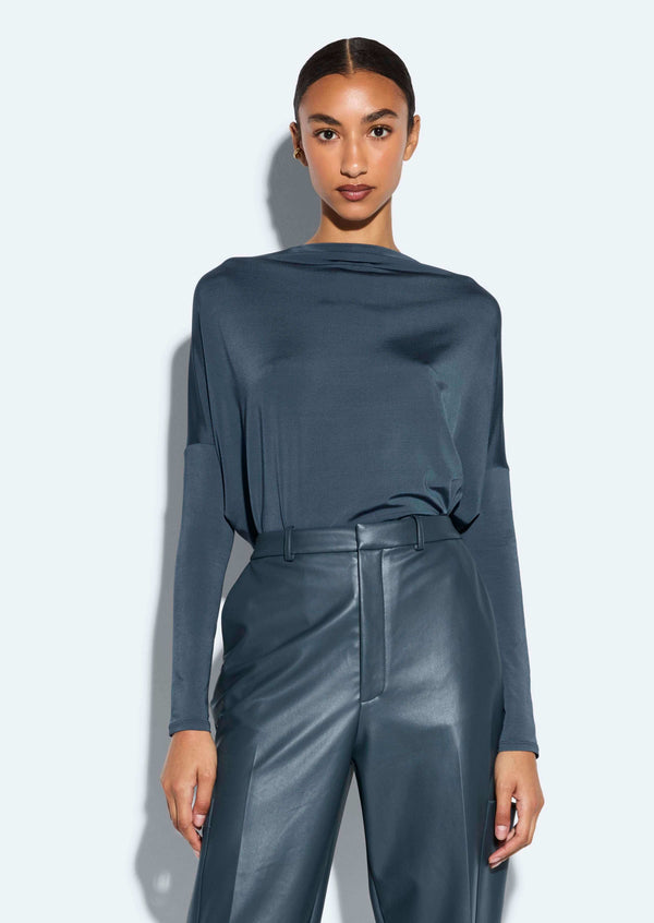 Sally Lapointe Jersey Blouson Top