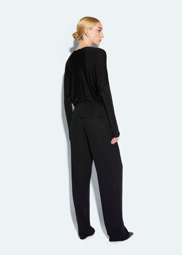 Sally Lapointe Jersey Blouson Top