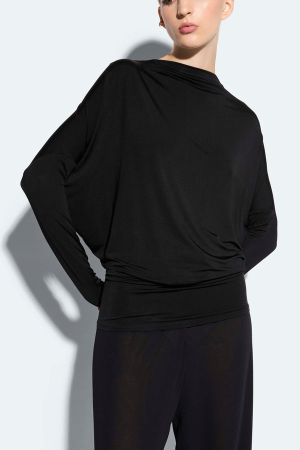 Sally Lapointe Jersey Blouson Top