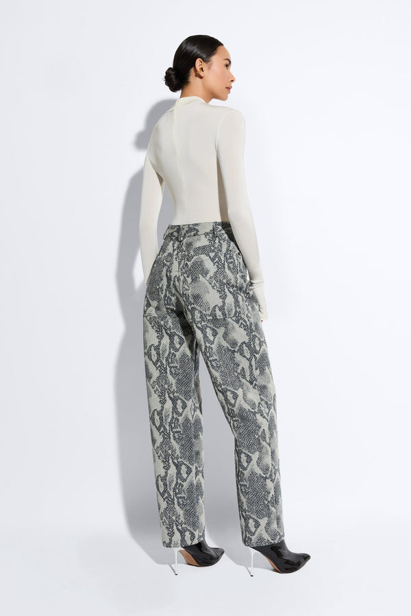 Sally Lapointe Jersey Mock Neck Bodysuit