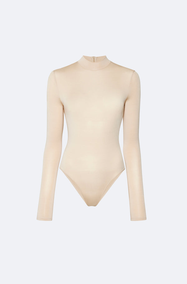 Sally Lapointe Jersey Mock Neck Bodysuit