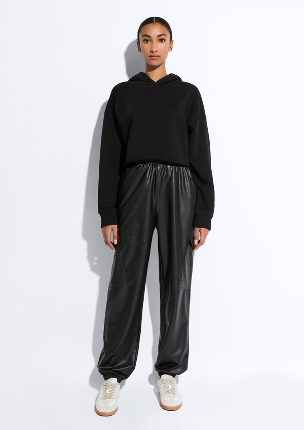 Sally Lapointe Lightweight Faux Leather Jogger