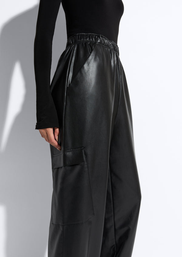 Sally Lapointe Lightweight Faux Leather Jogger