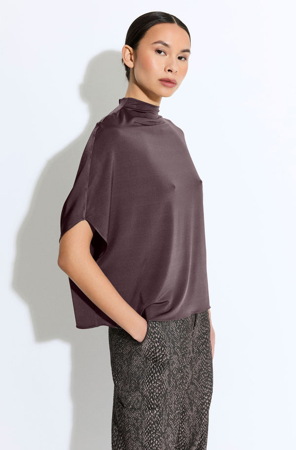 Sally Lapointe Lightweight Jersey Cape Tee