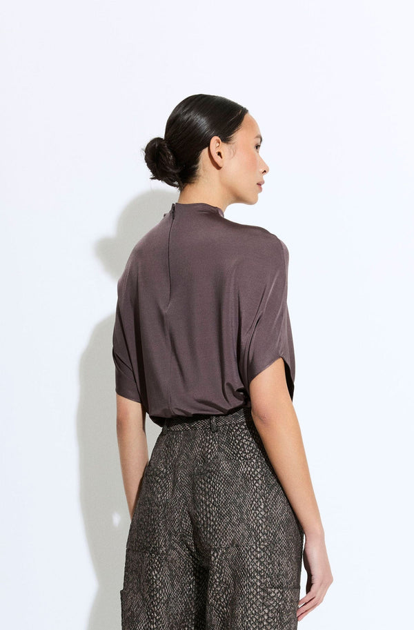 Sally Lapointe Lightweight Jersey Cape Tee