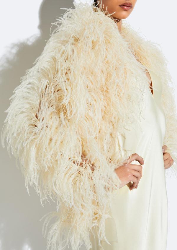Sally Lapointe Marbled Feathers Jacket