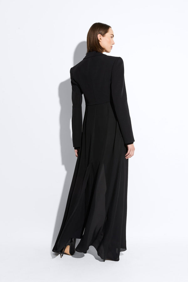 Sally Lapointe Matte Crepe Combo Jacket