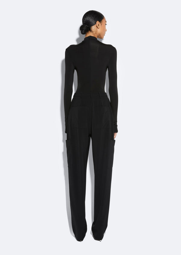 Sally Lapointe Matte Crepe Tapered Trouser