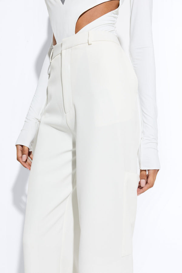 Sally Lapointe Matte Crepe Tapered Trouser