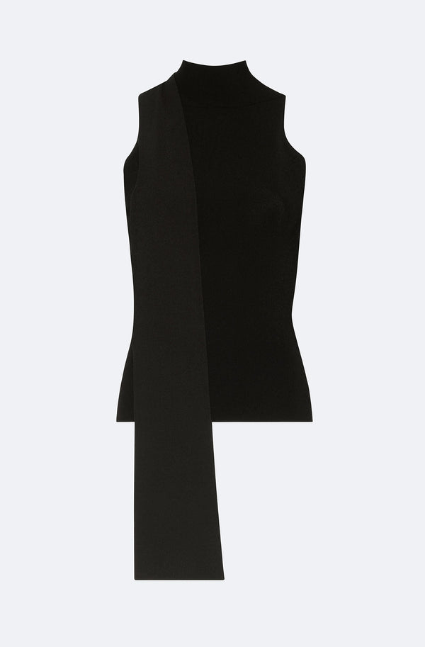 Sally Lapointe Matte Viscose Halterneck Top