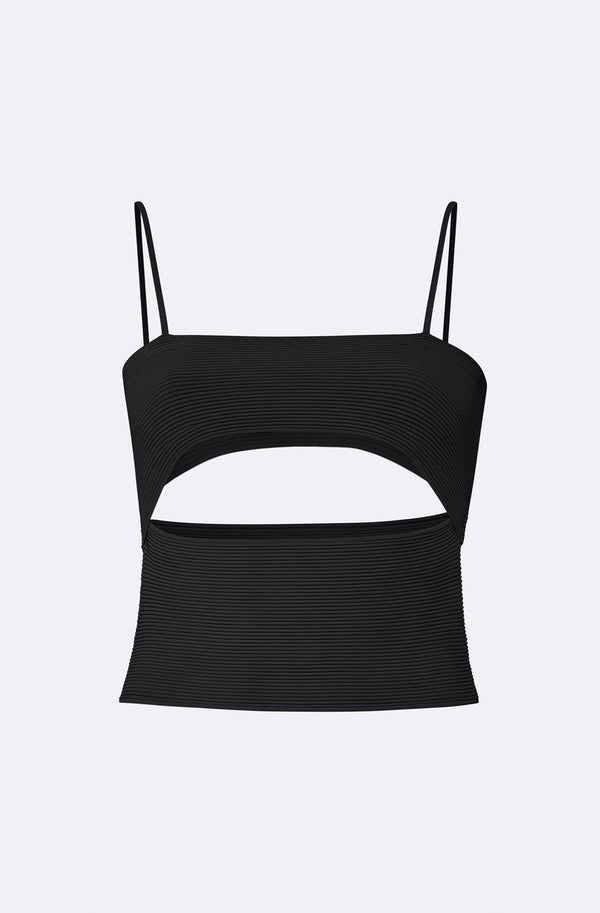 Sally Lapointe Matte Viscose Slit Tank