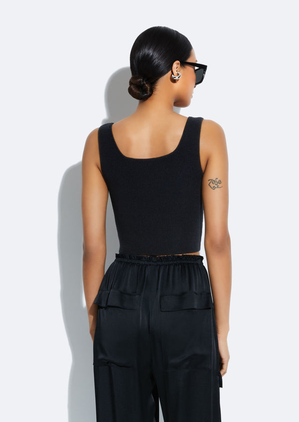 Sally Lapointe Merino Cropped Tank